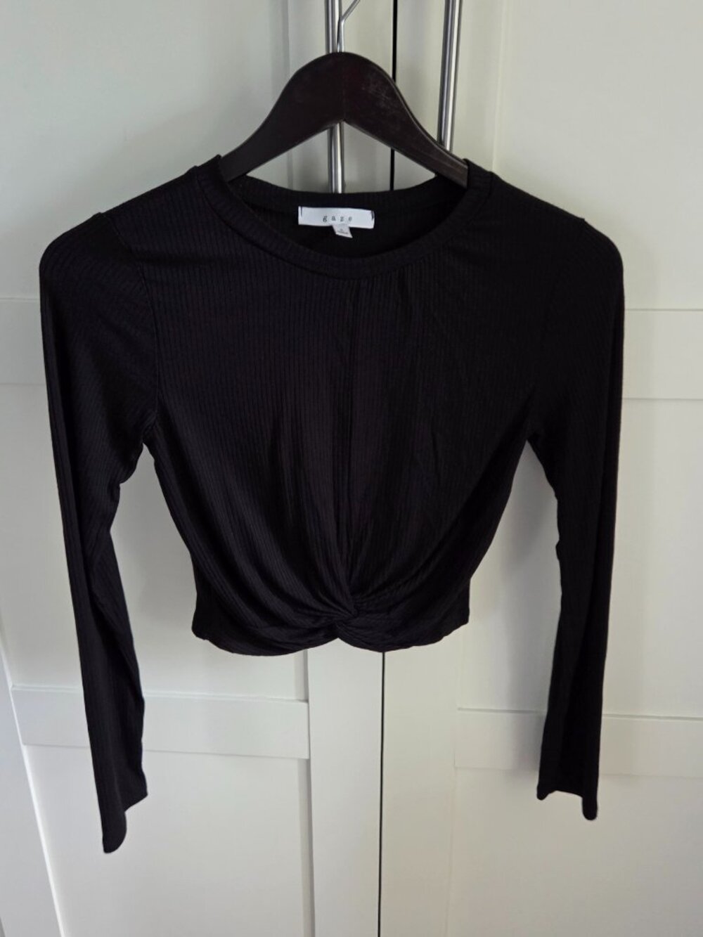 Crop Top Black Size Small